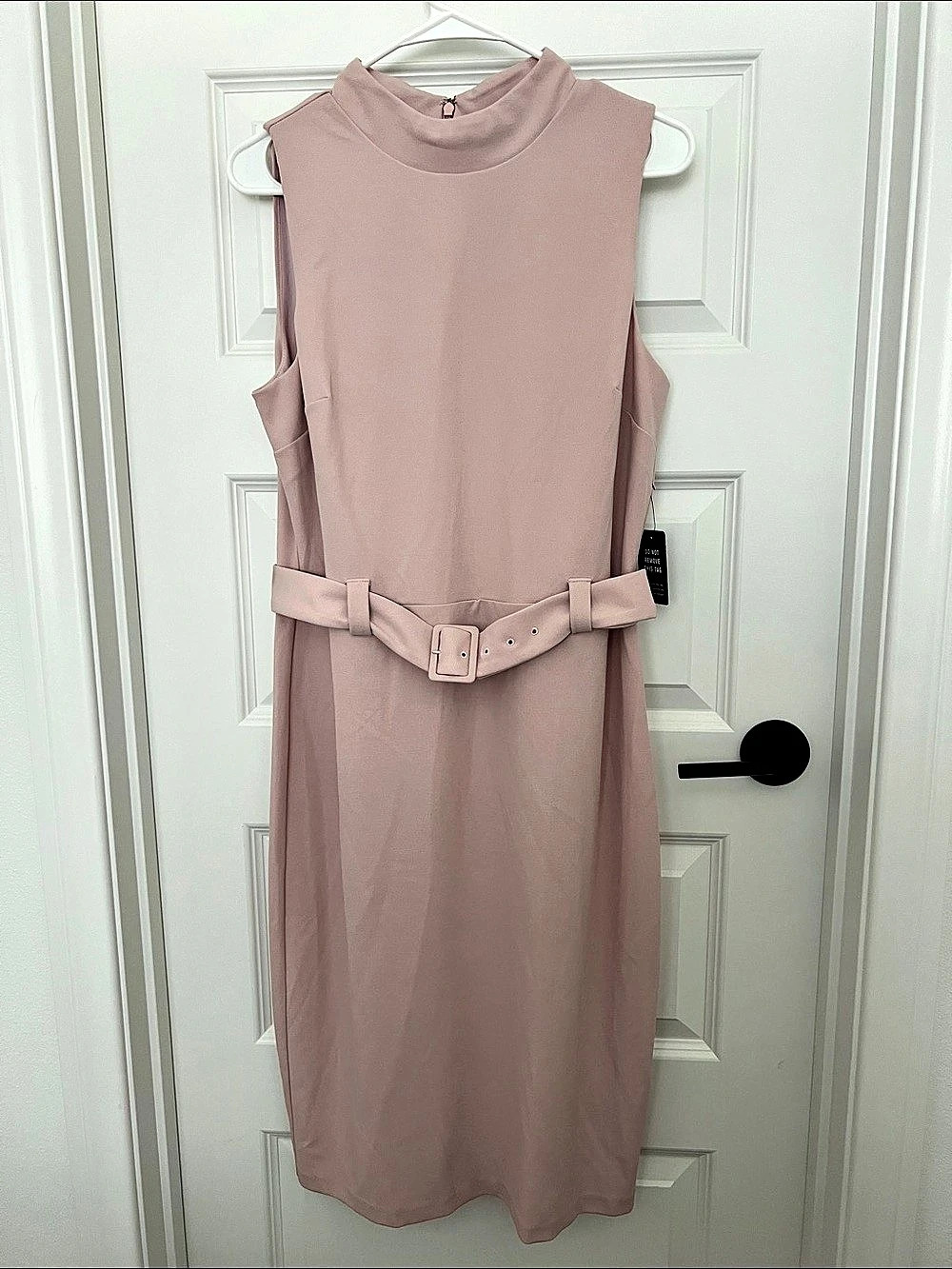 Express Belted Midi Dress in Pink Size Small NWT
